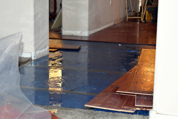 Professional Flood Cleanup technician working in Long Beach, NY